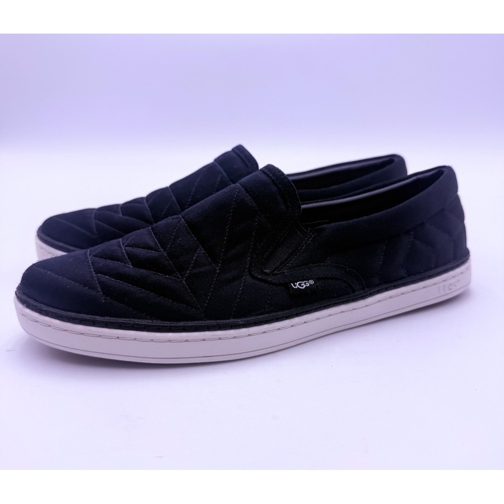 UGG Women's 10 Black Quilted Slip On Sneakers Casual Shoes 1095533